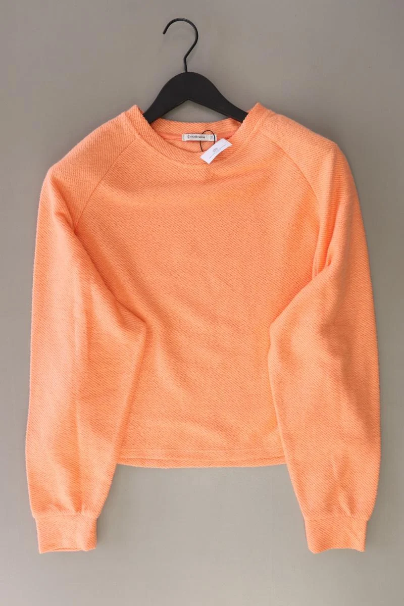 Stradivarius Langarmpullover Gr. M orange aus Baumwolle