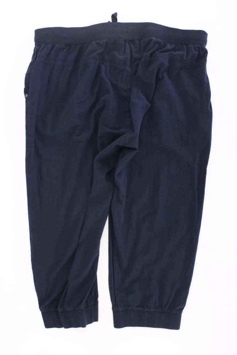 Kaffe 7/8 Hose Gr. 50 blau aus Baumwolle