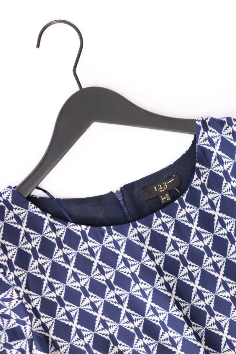 1.2.3 Paris Etuikleid Gr. 36 3/4 Ärmel blau aus Polyester