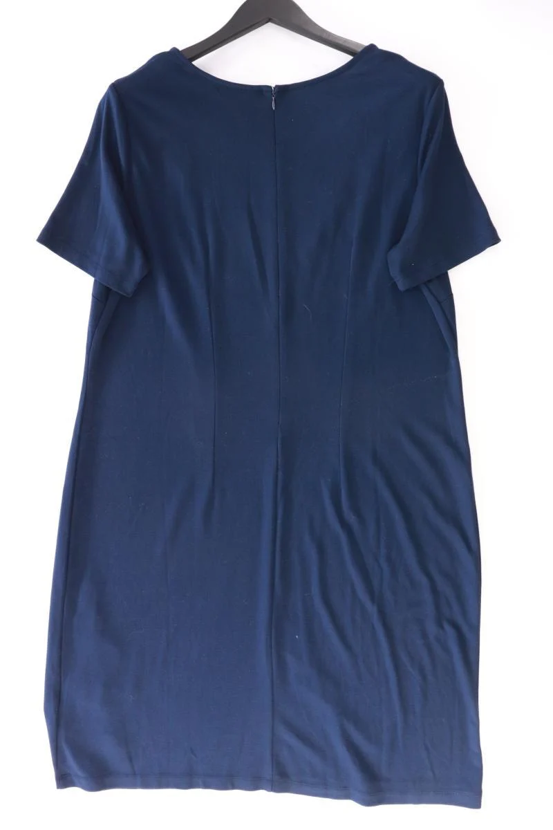 Paola Kurzarmkleid Gr. 48 mit Blumenmuster blau aus Polyester