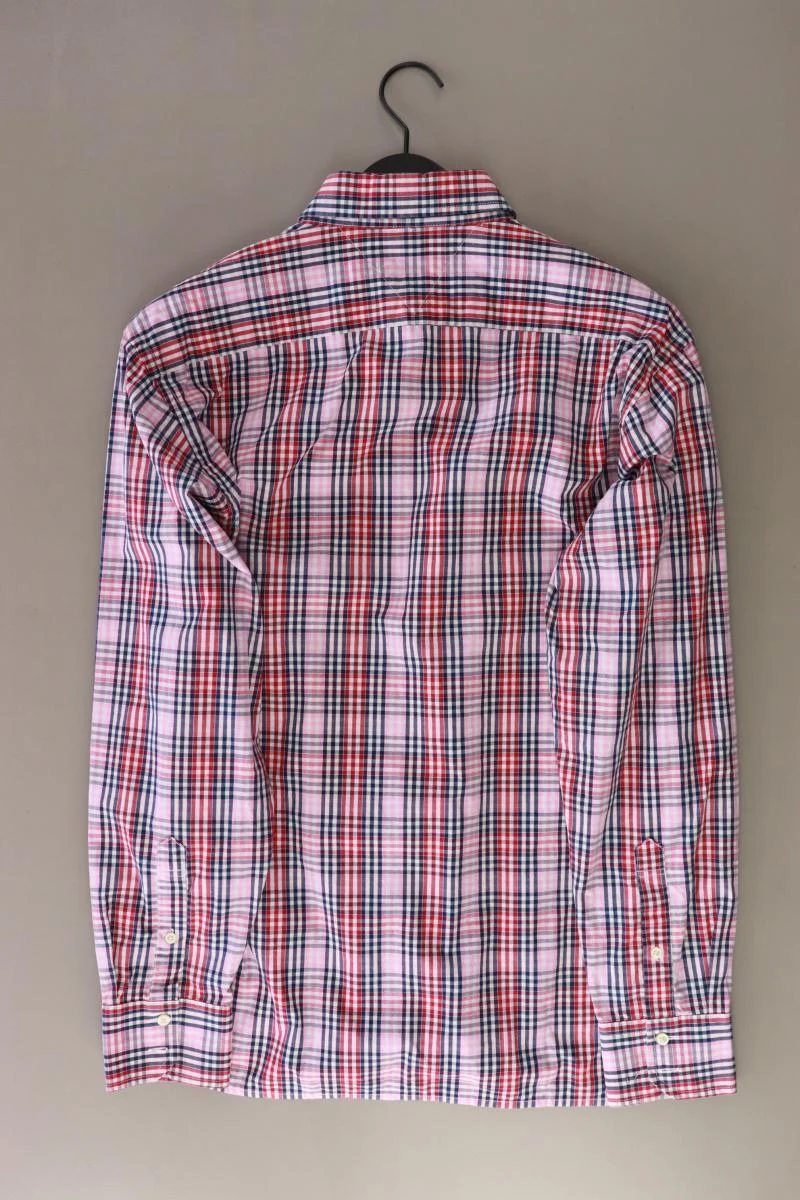 Tommy Hilfiger Karohemd für Herren Gr. L kariert Langarm rosa aus Baumwolle