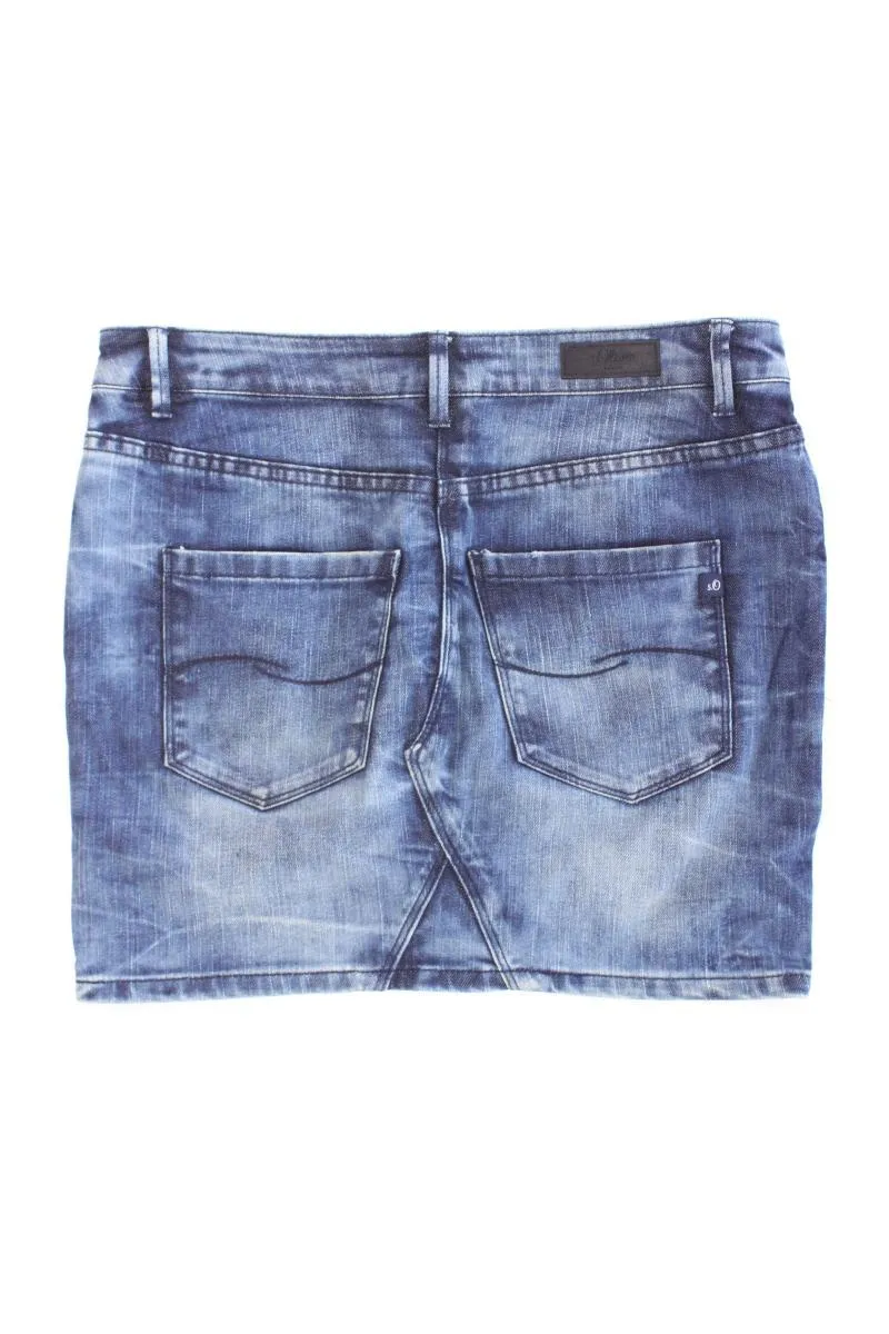 s.Oliver Jeansrock Gr. XS blau aus Baumwolle