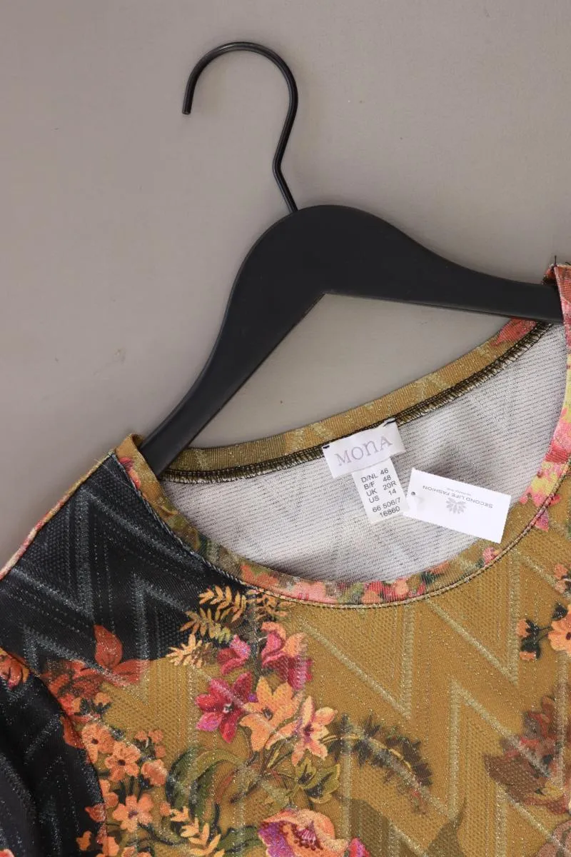 Mona Printshirt Gr. 46 3/4 Ärmel mehrfarbig aus Polyester