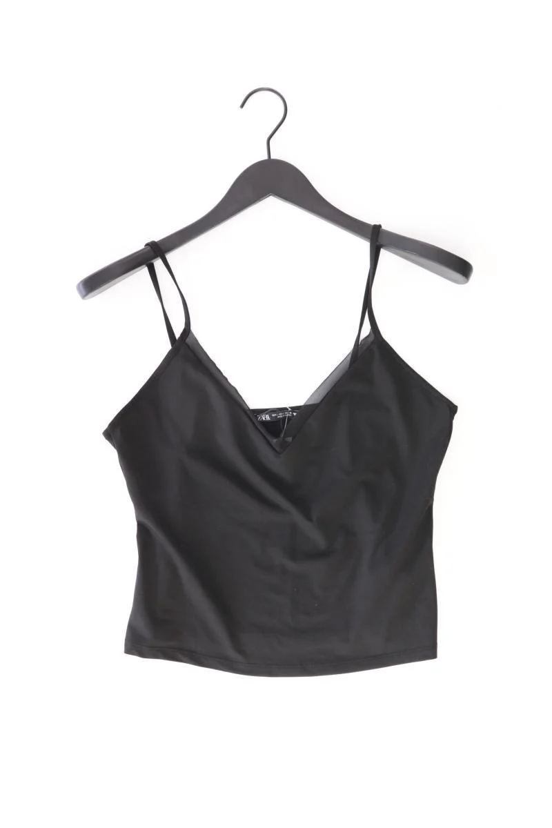 Zara Spaghetti-Top Gr. L schwarz aus Polyester