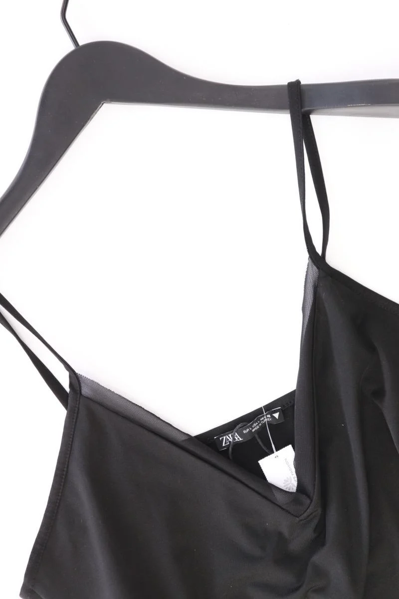 Zara Spaghetti-Top Gr. L schwarz aus Polyester