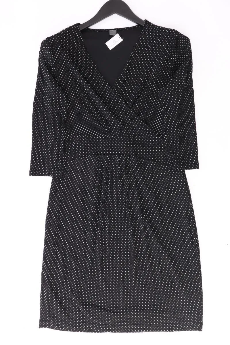 Sir Oliver Etuikleid Gr. 40 gepunktet 3/4 Ärmel schwarz aus Polyester