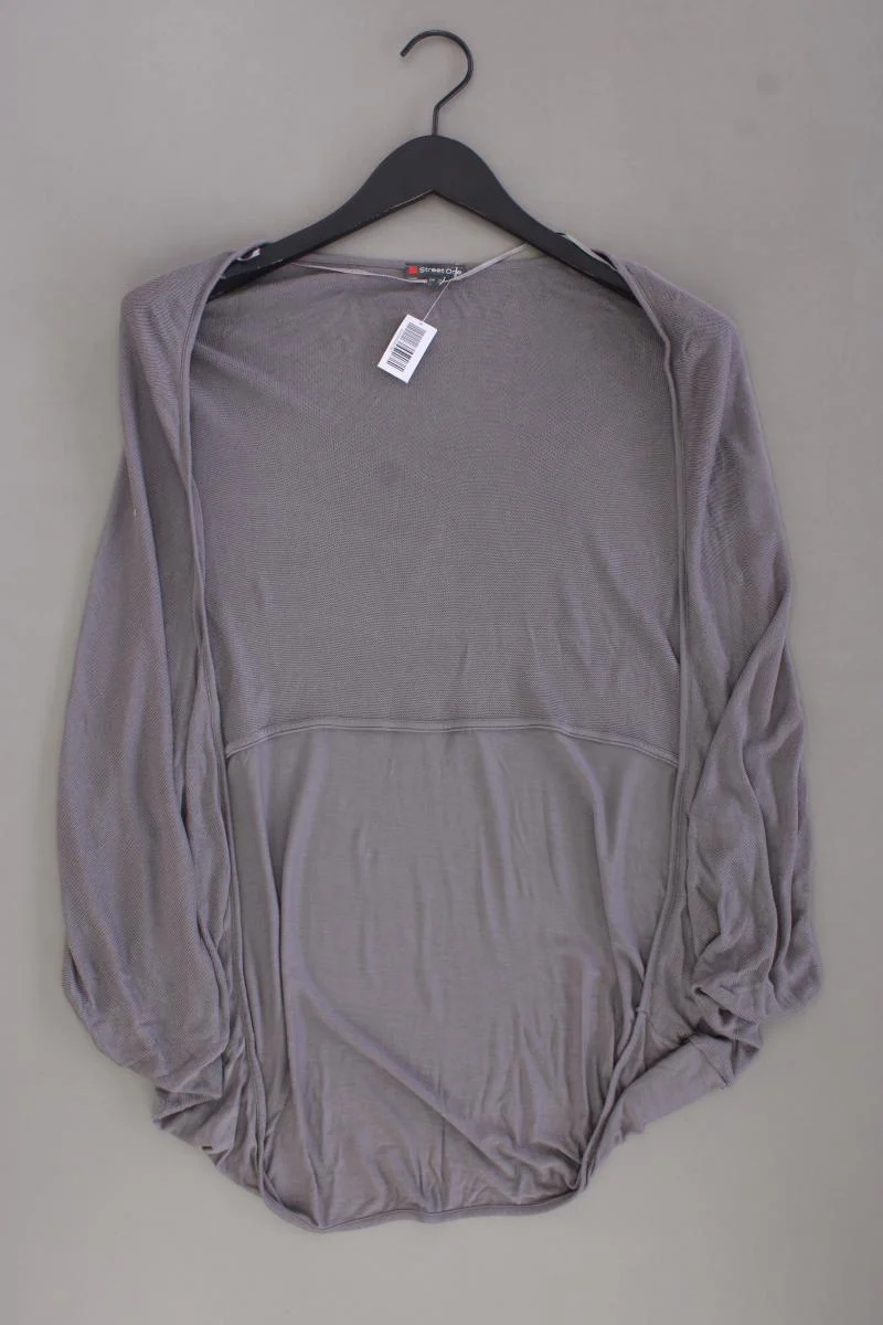 Street One Regular Cardigan Gr. 40 Weite Ärmel grau aus Viskose