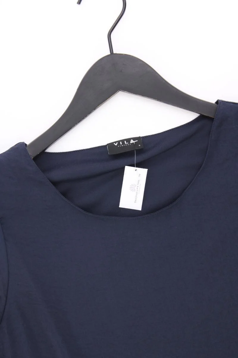 Vila Kurzarmkleid Gr. S blau aus Polyester