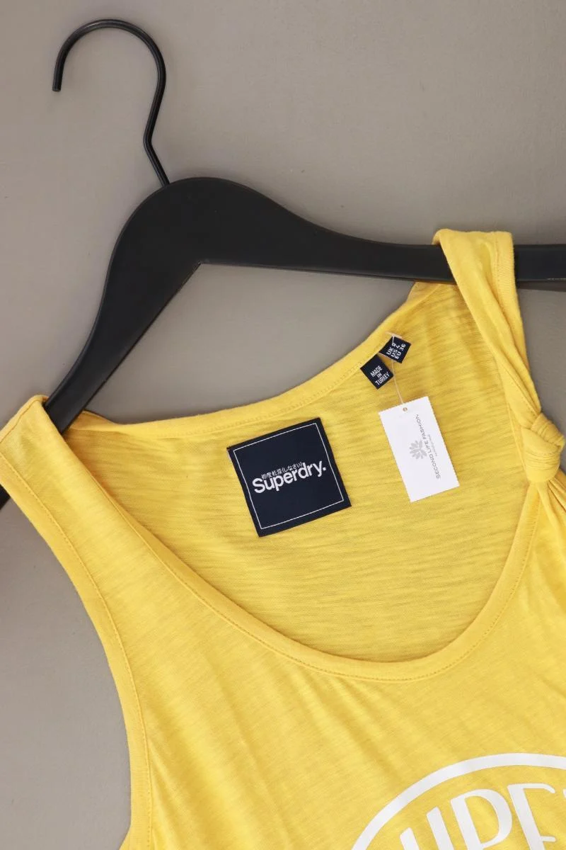 Superdry Trägertop Gr. 36 gelb aus Baumwolle
