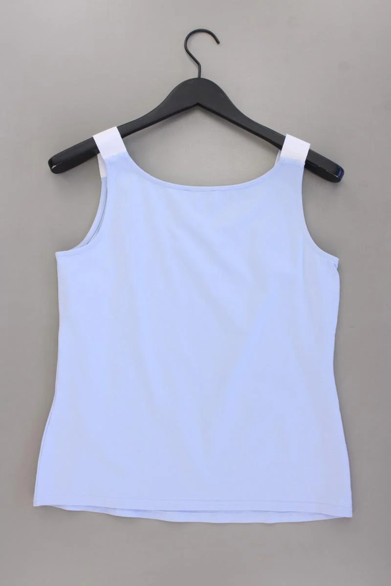 Just White Trägertop Gr. 40 neuwertig blau aus Baumwolle