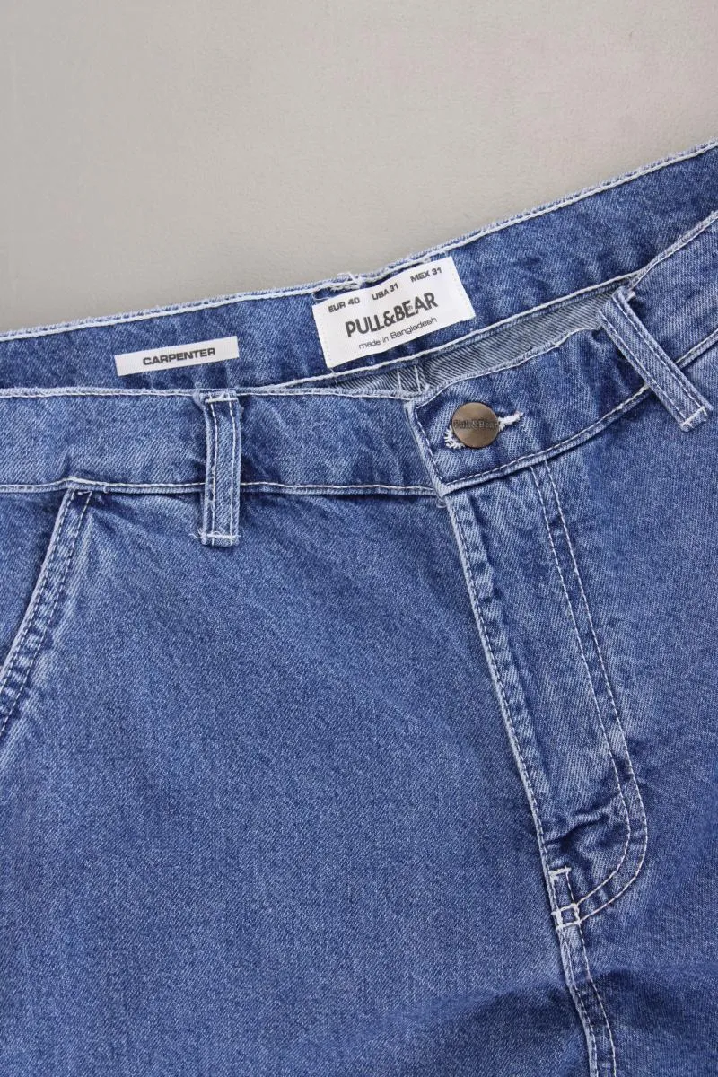 Pull&Bear Jeansshorts Gr. 40 blau aus Baumwolle