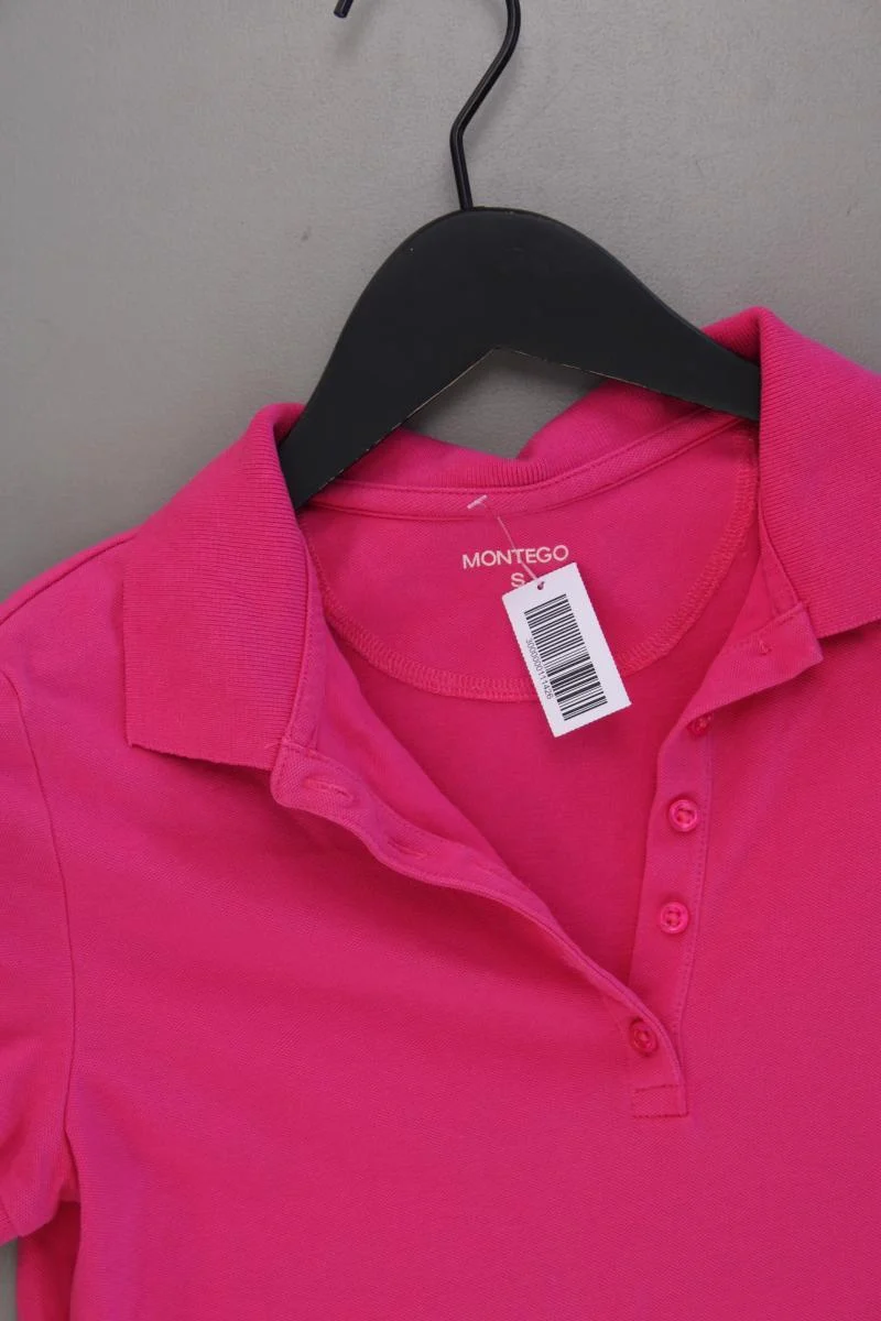 Montego Poloshirt Gr. S neuwertig Kurzarm pink aus Baumwolle