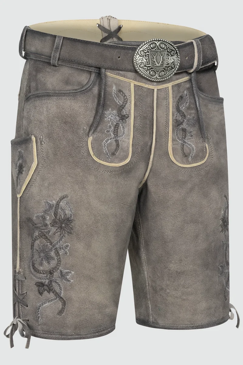 Herren Lederhose MIRKO - mit Gürtel - Krüger Buam - 961368-000-0044