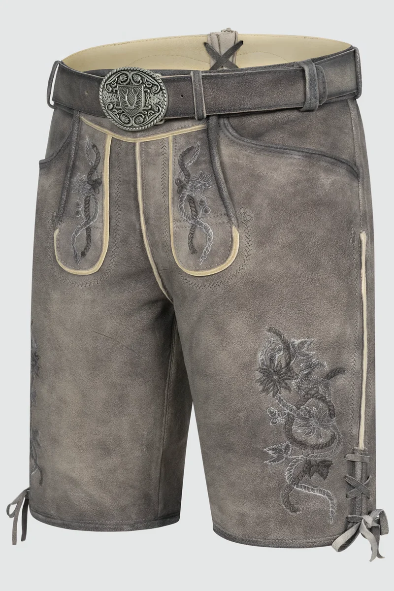 Herren Lederhose MIRKO - mit Gürtel - Krüger Buam - 961368-000-0044