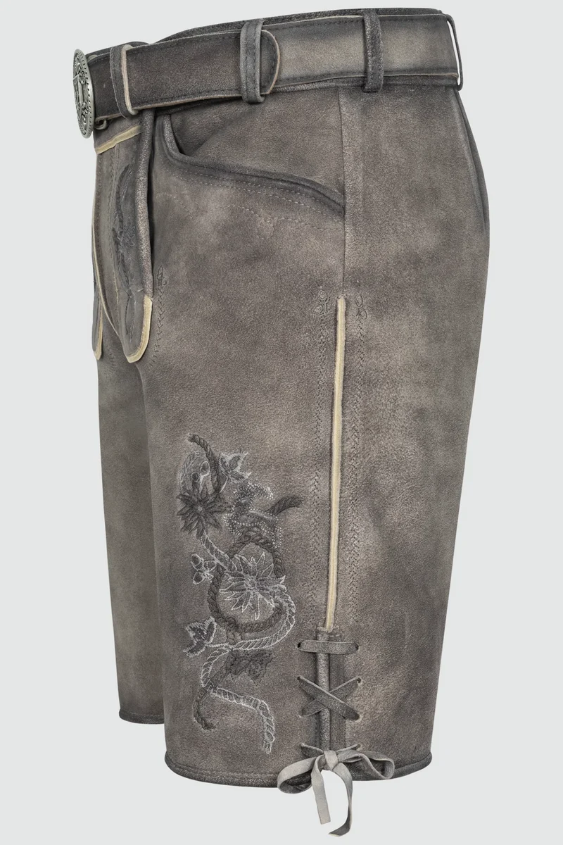 Herren Lederhose MIRKO - mit Gürtel - Krüger Buam - 961368-000-0044