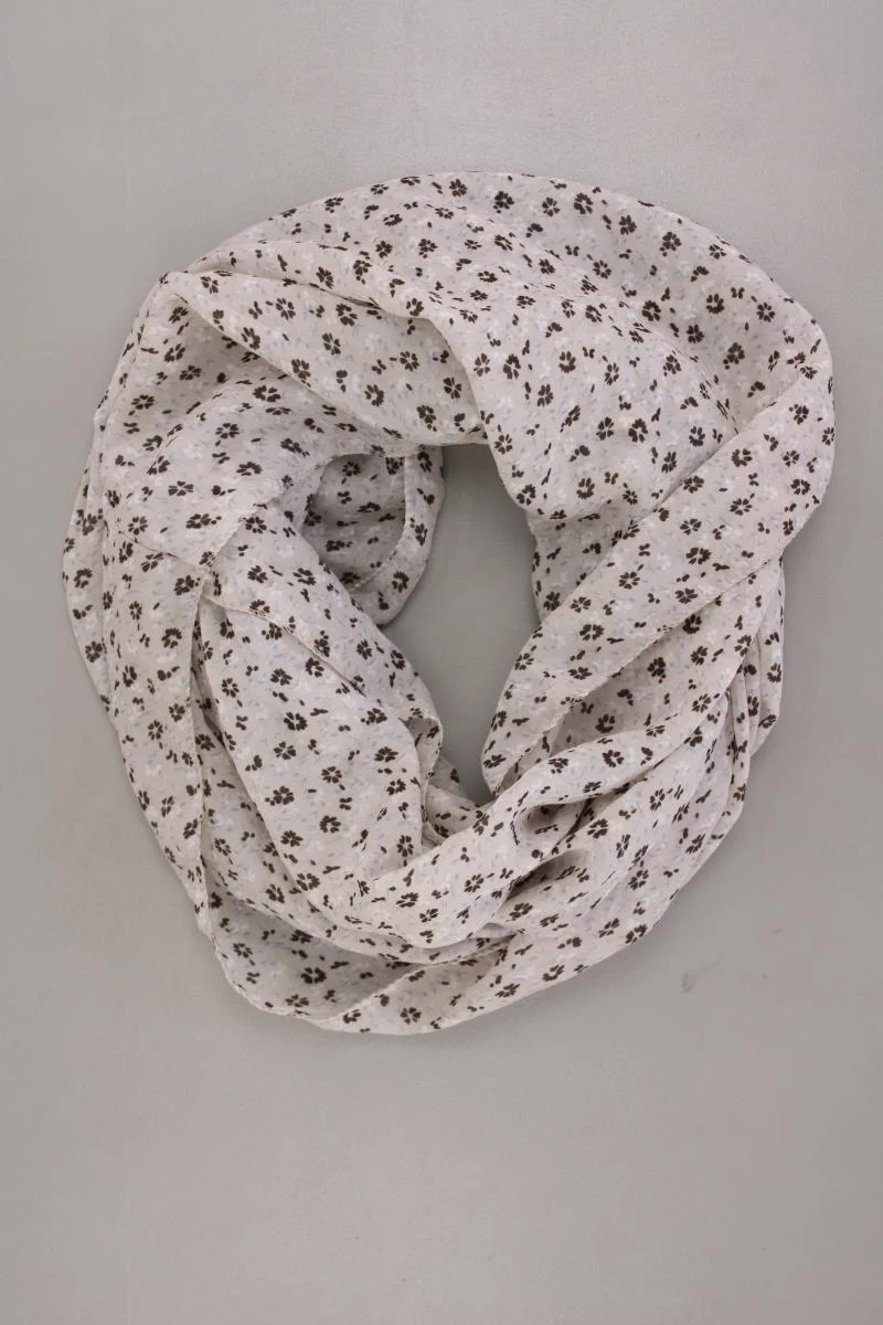 Loop mit Blumenmuster grau