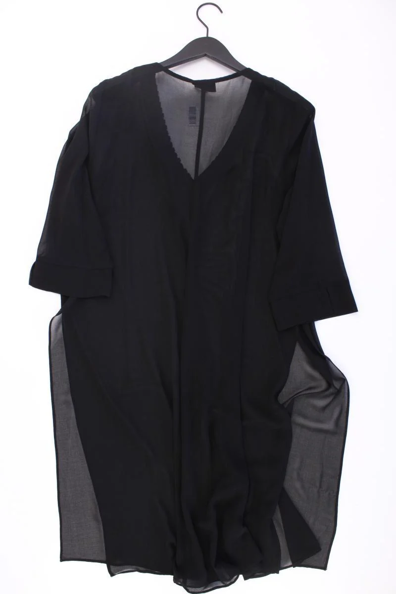 Live Unlimited London Chiffonkleid Gr. 48 3/4 Ärmel schwarz aus Polyester