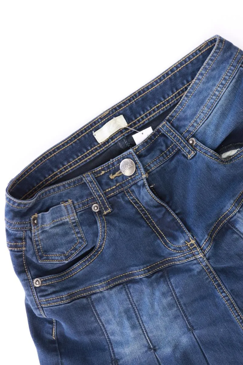 Cheer Jeansrock Gr. 34 blau aus Baumwolle