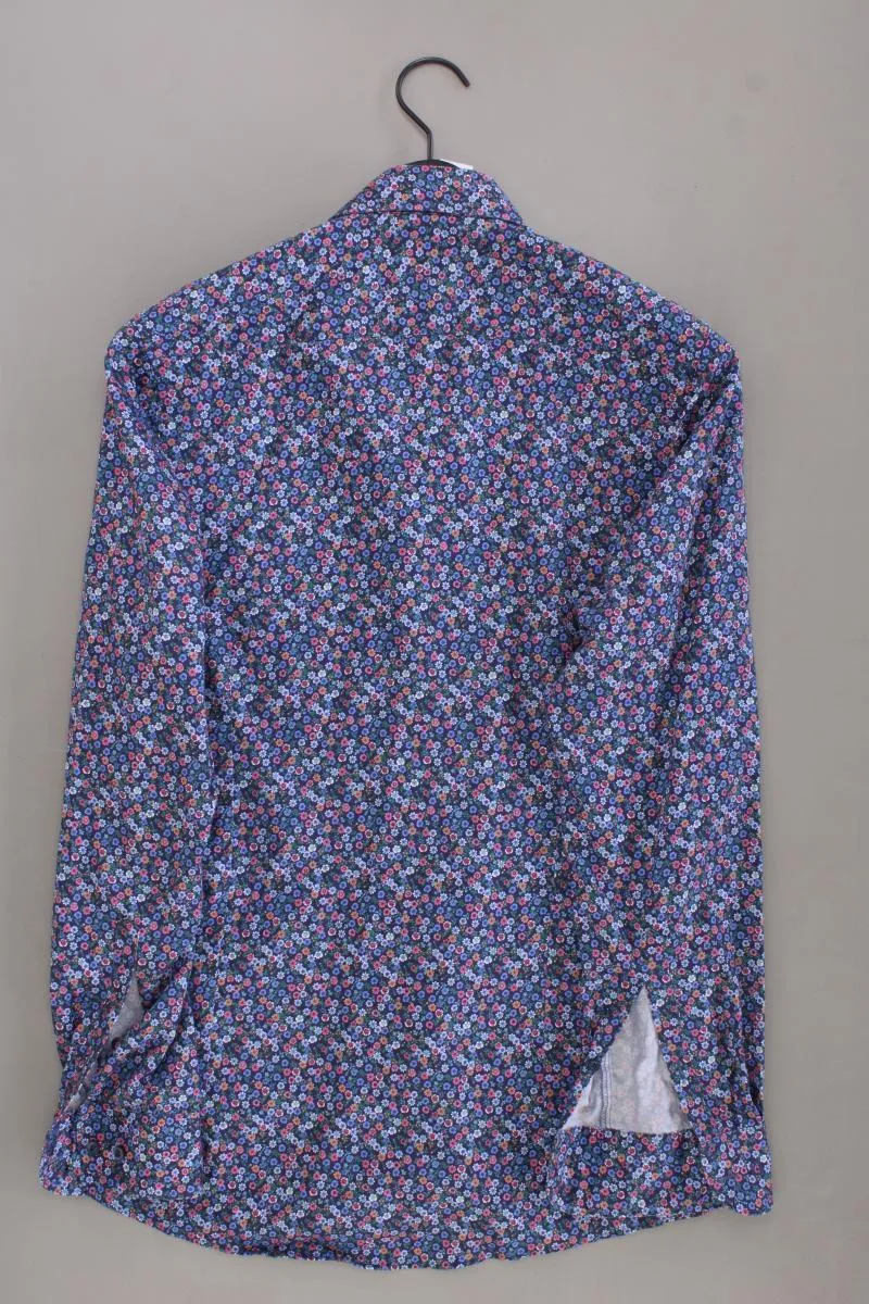 Olymp Langarmhemd für Herren Gr. Hemdgröße 39 mit Blumenmuster mehrfarbig