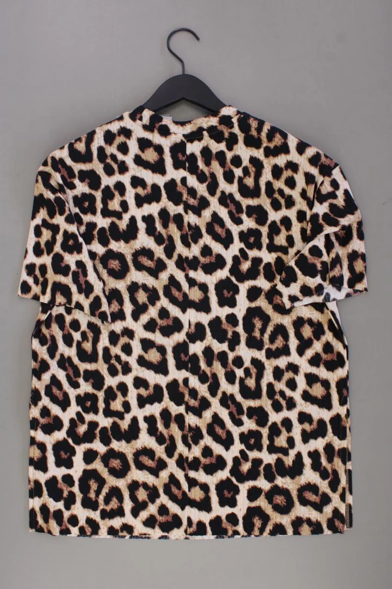 H&M Shirt Gr. S mit Tierdruck neu mit Etikett Kurzarm braun aus Polyester