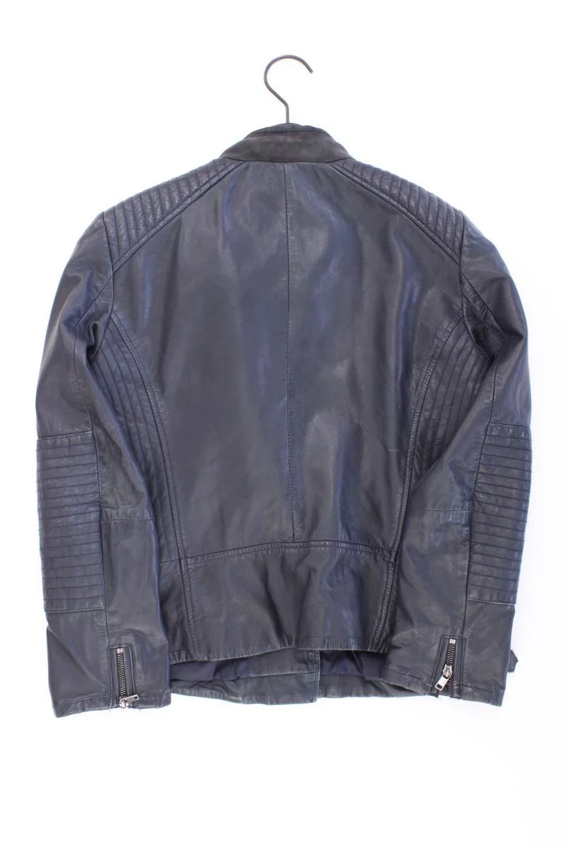 Esprit Lederjacke Gr. 38 blau