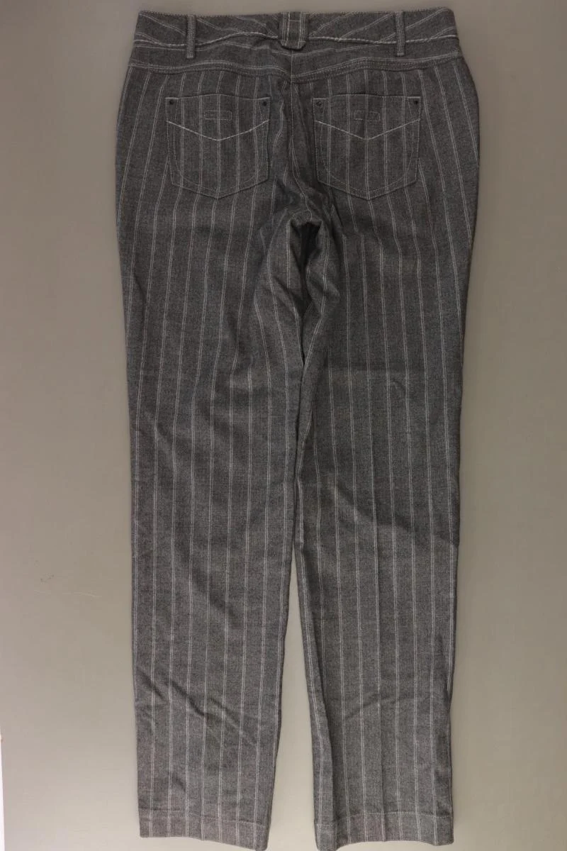 Marc Cain Wollhose Gr. 42 gestreift grau aus Schurwolle