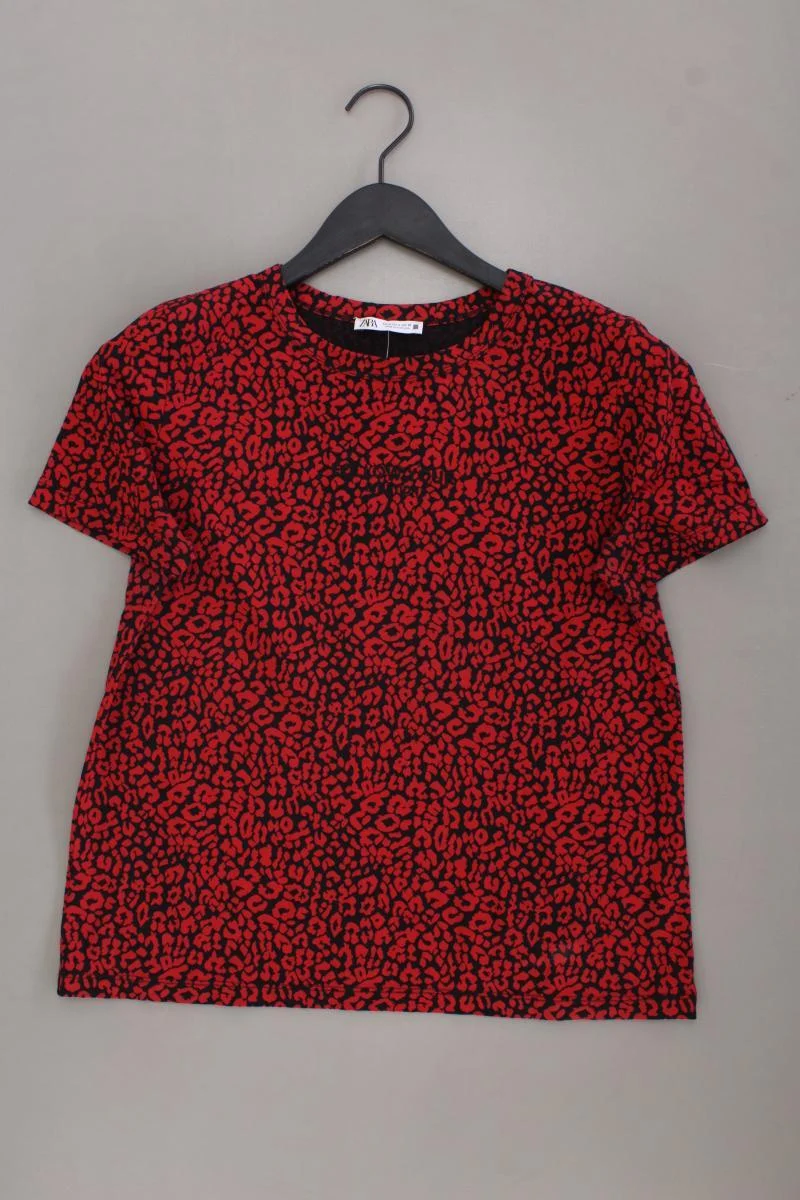 Zara Printshirt Gr. S Kurzarm rot