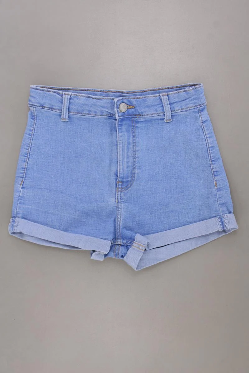Bershka Jeansshorts Gr. 34 blau aus Baumwolle