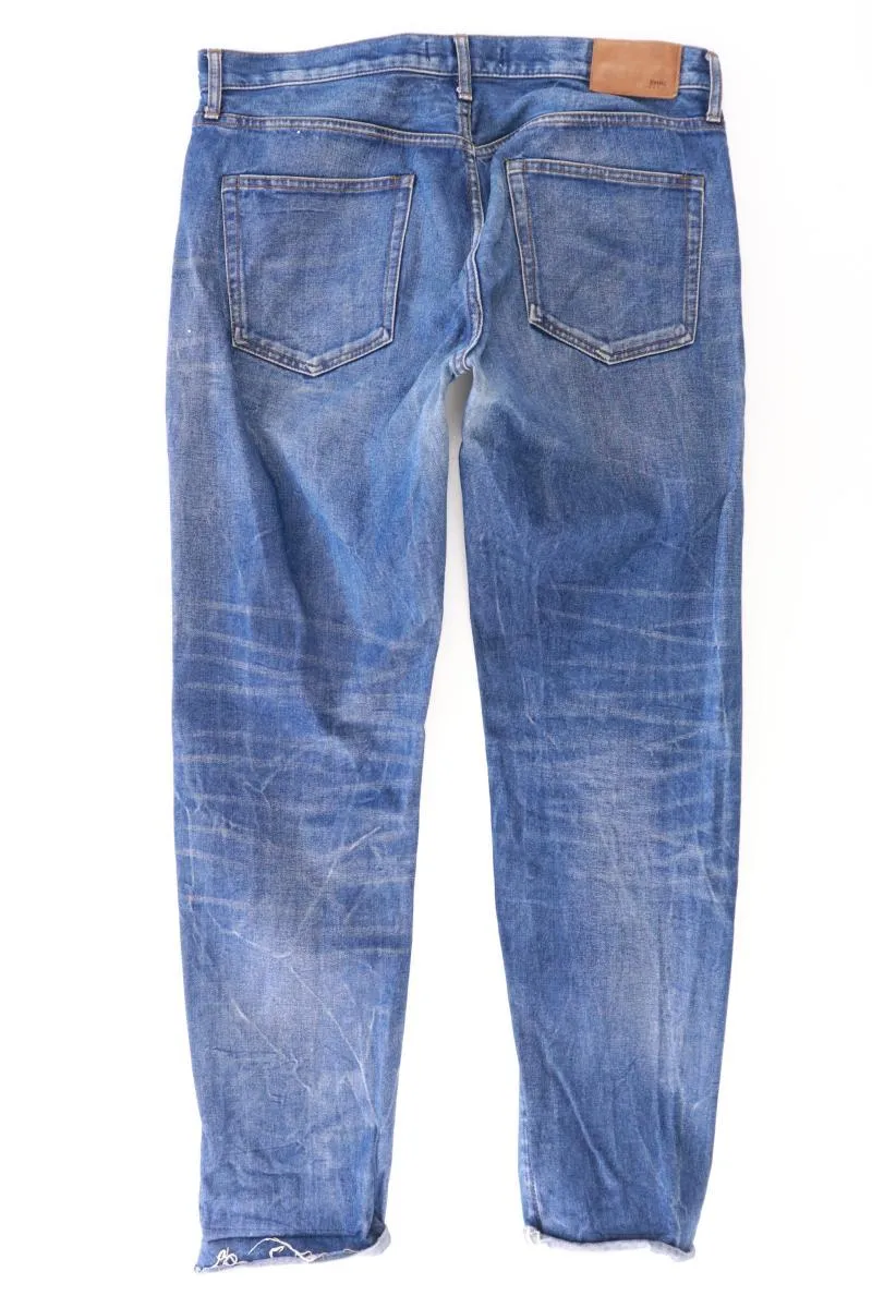 Zara Straight Jeans für Herren Gr. 44 blau aus Baumwolle