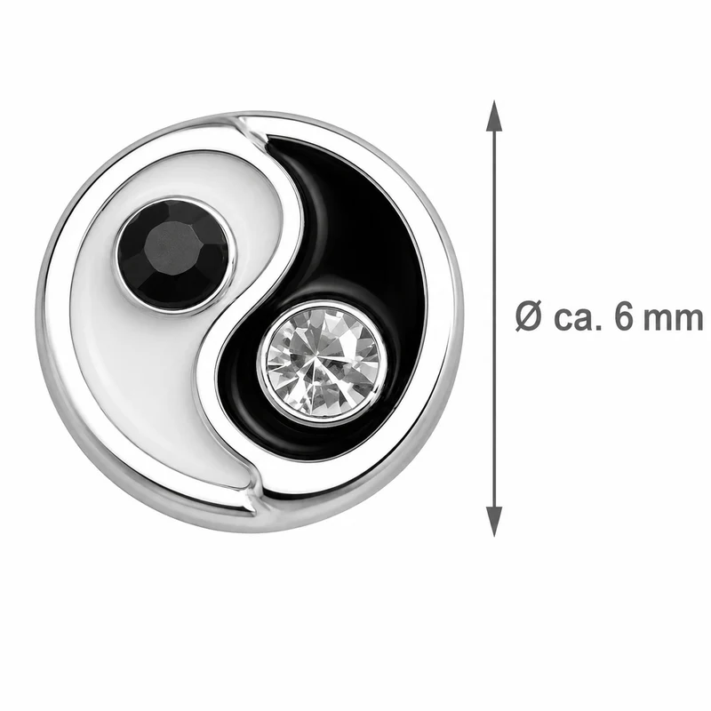 LUISIA® Ohrstecker "Yin Yang" mit Kristall von Swarovski®