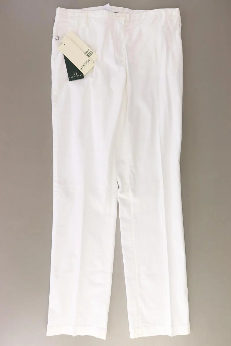 FRED PERRY Stoffhose Gr. IT 44 (M) Neupreis: 120,0€! weiß aus Baumwolle