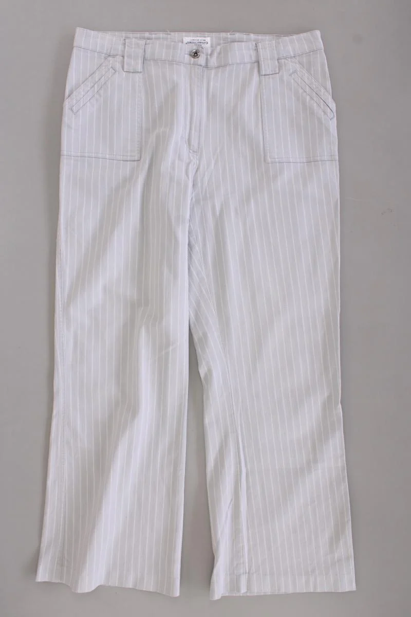 Best Connections Stoffhose Gr. 44 gestreift grau aus Baumwolle