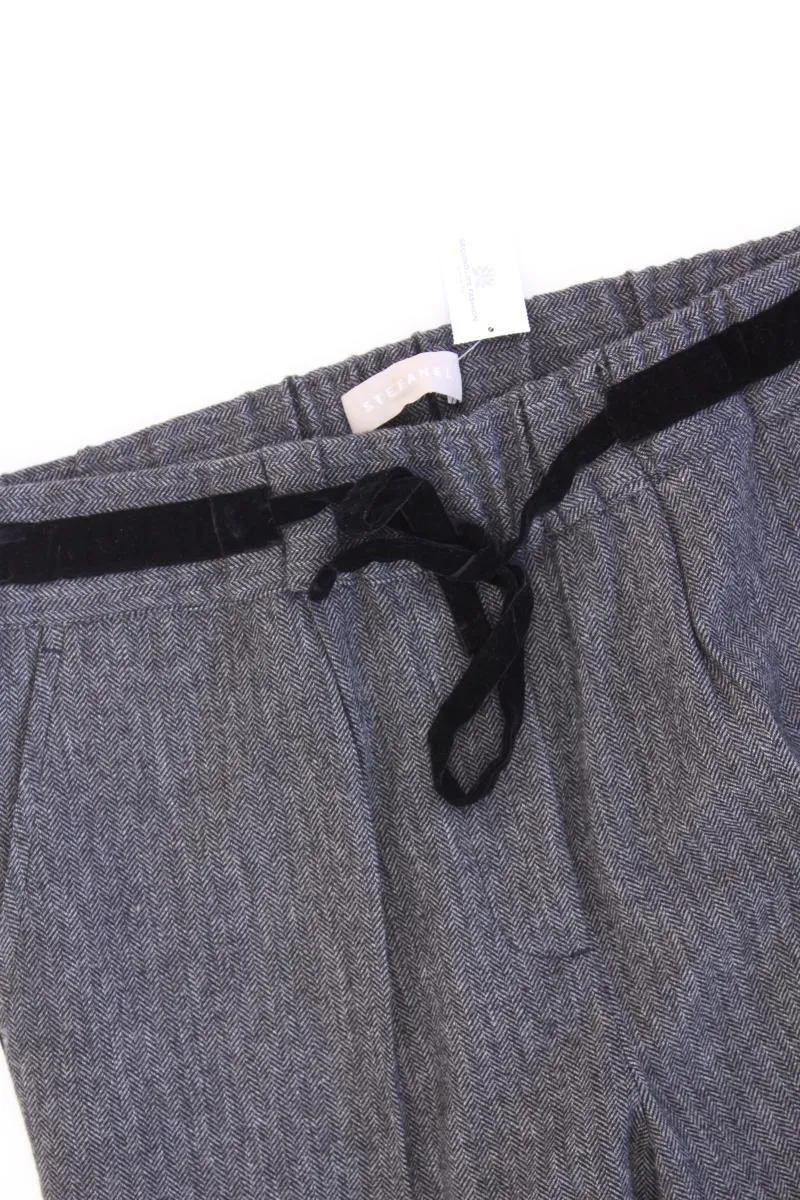 Stefanel Stoffhose Gr. S grau aus Polyester