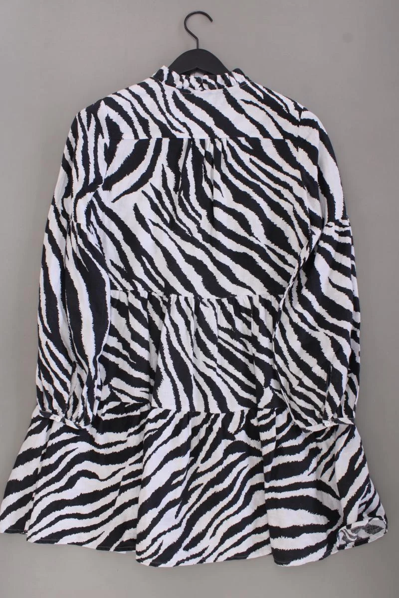 Mrs & Hugs Langarmkleid Gr. XS mit Tierdruck grau aus Leinen