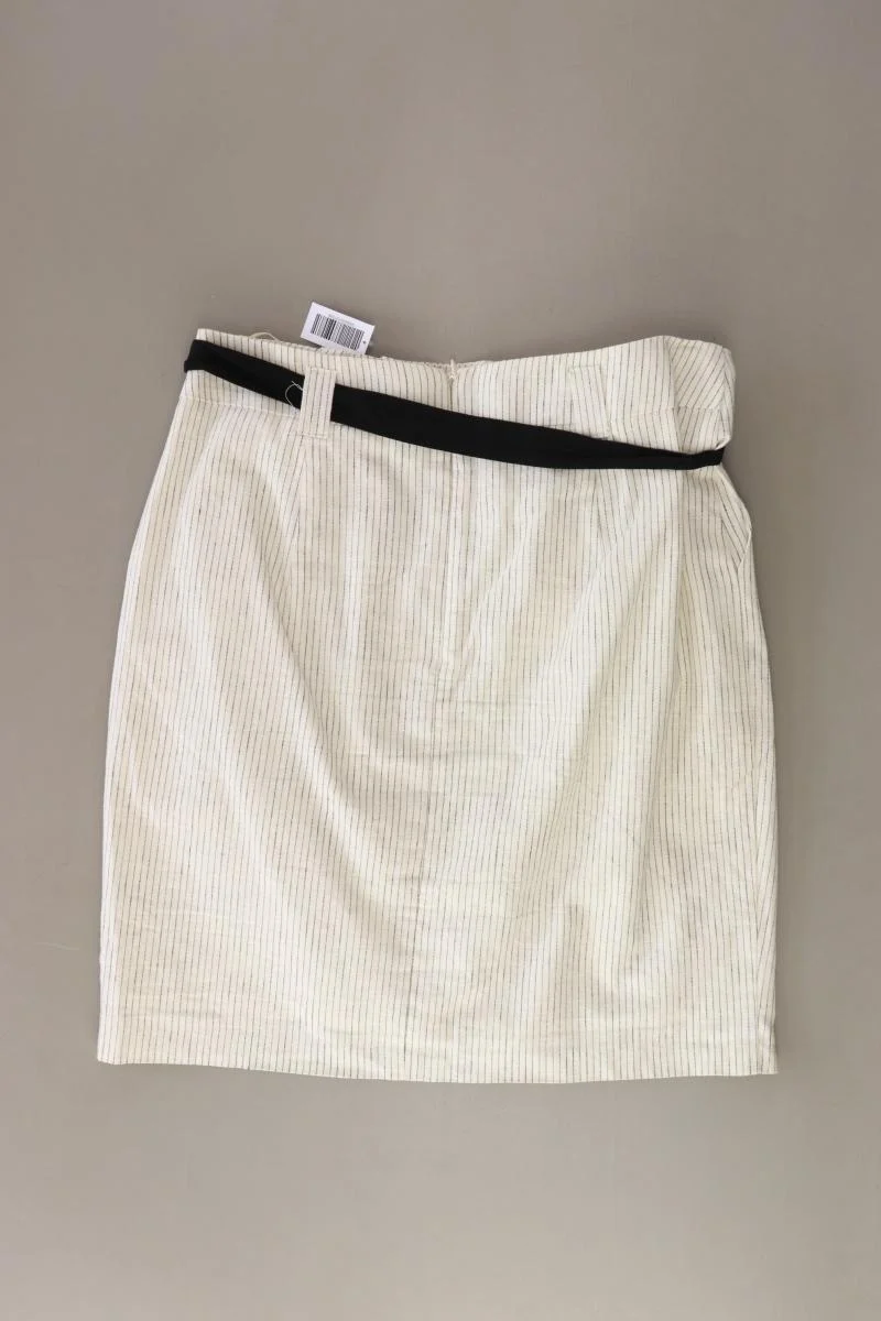 Esprit Rock Gr. 36 gestreift creme aus Baumwolle