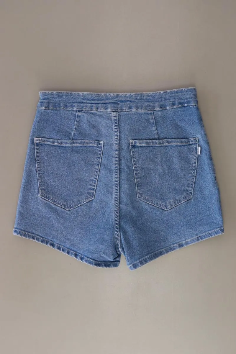 Bershka Jeansshorts Gr. 38 blau aus Baumwolle