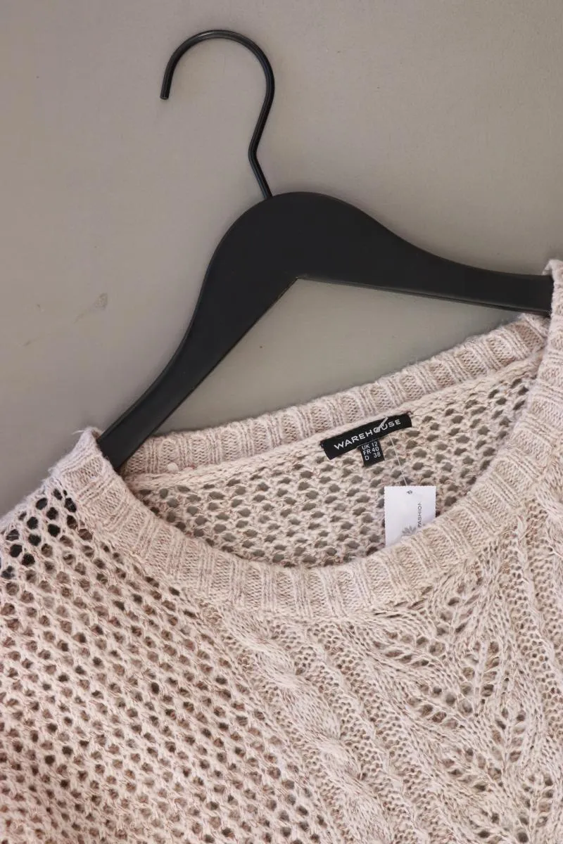Warehouse Regular Pullover Gr. 38 creme aus Polyacryl