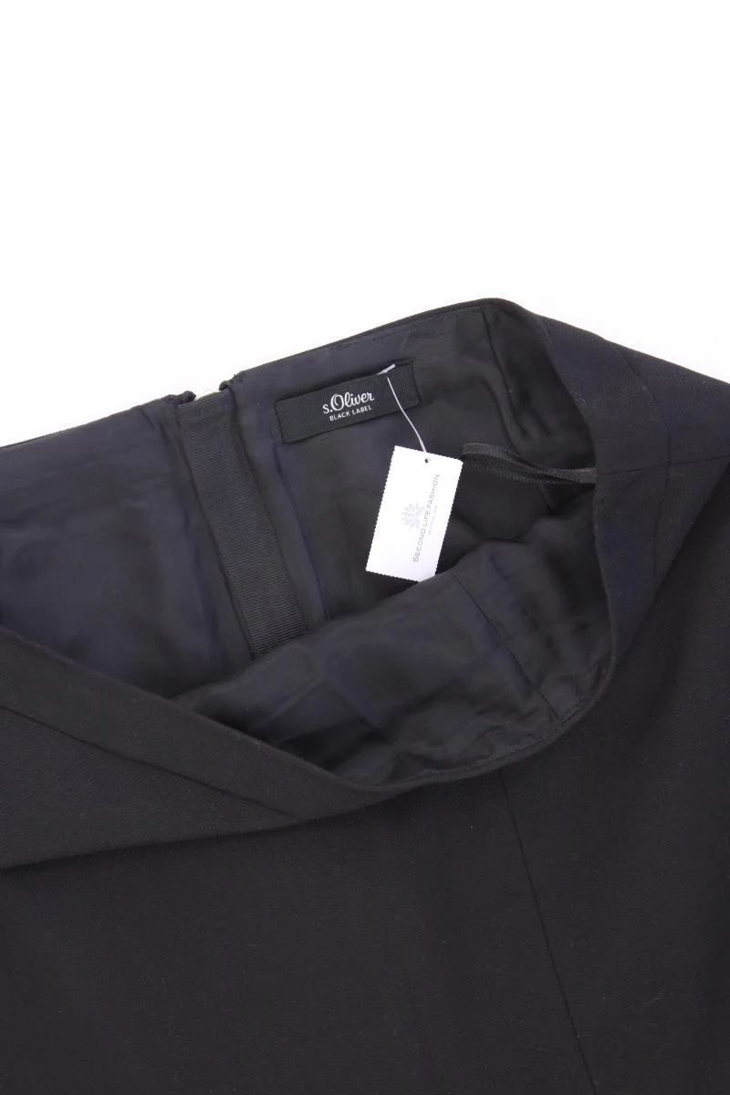 s.Oliver Black Label Bleistiftrock Gr. 36 schwarz aus Polyester