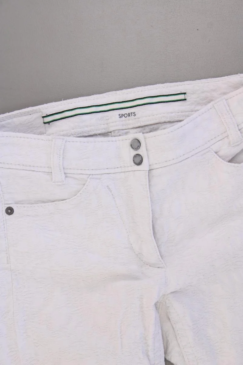 Marc Cain Sports Hose Gr. 34 creme aus Baumwolle