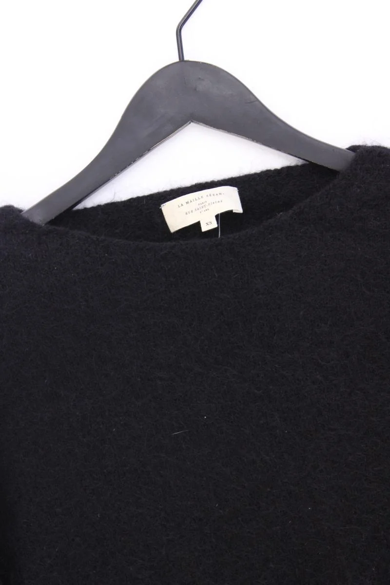 La Maille Sézanne Feinstrickpullover Gr. XS schwarz aus Mohair