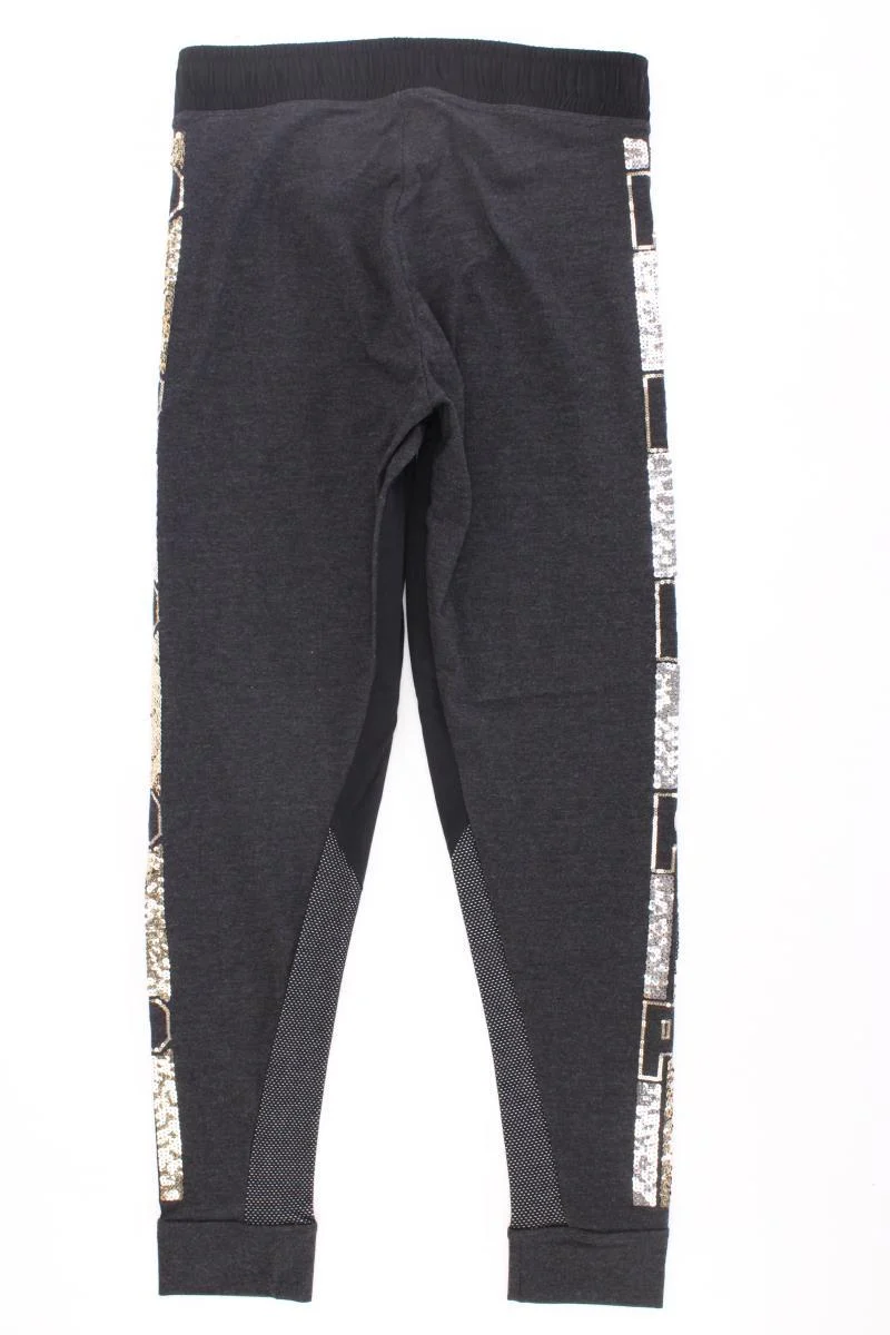 Victoria's Secret Jogginghose Gr. L mit Pailletten grau aus Baumwolle