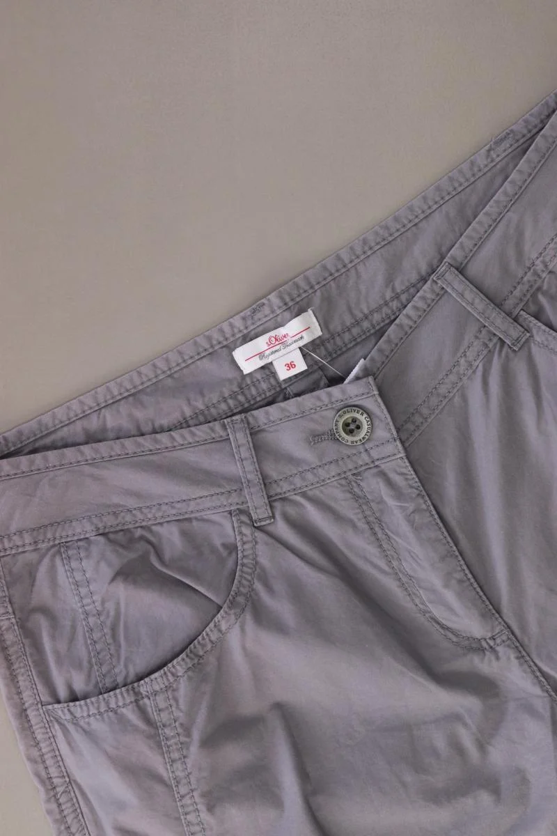s.Oliver 7/8 Hose Gr. 36 grau aus Baumwolle