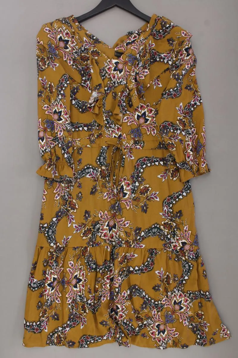 Cocomore Kleid Gr. 36 mit Blumenmuster neu mit Etikett 3/4 Ärmel gelb