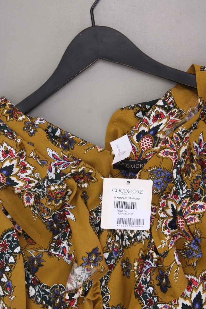 Cocomore Kleid Gr. 36 mit Blumenmuster neu mit Etikett 3/4 Ärmel gelb
