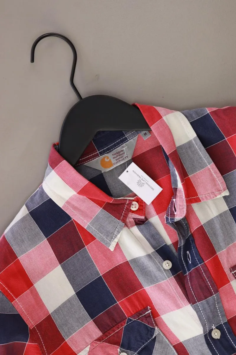 Carhartt Karohemd für Herren Gr. M kariert Langarm rot aus Baumwolle
