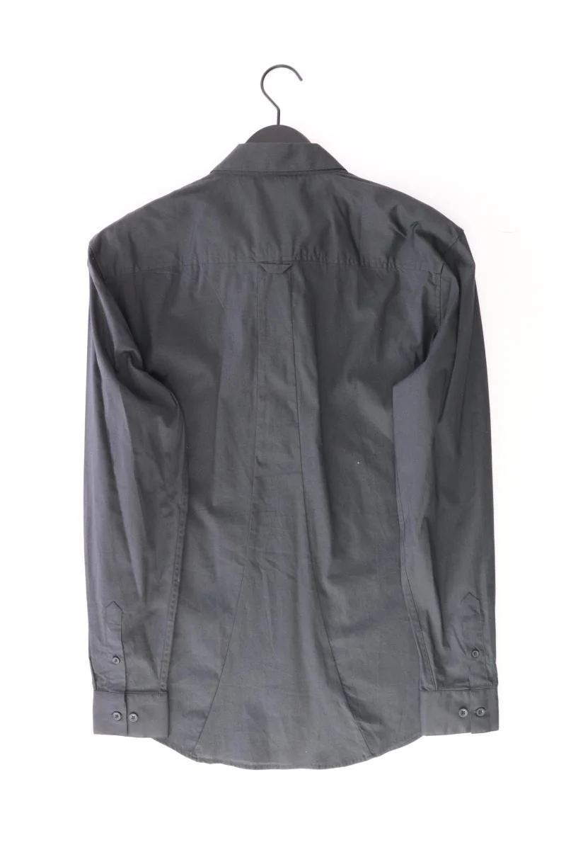 Siksilk Langarmhemd für Herren Gr. L grau aus Baumwolle