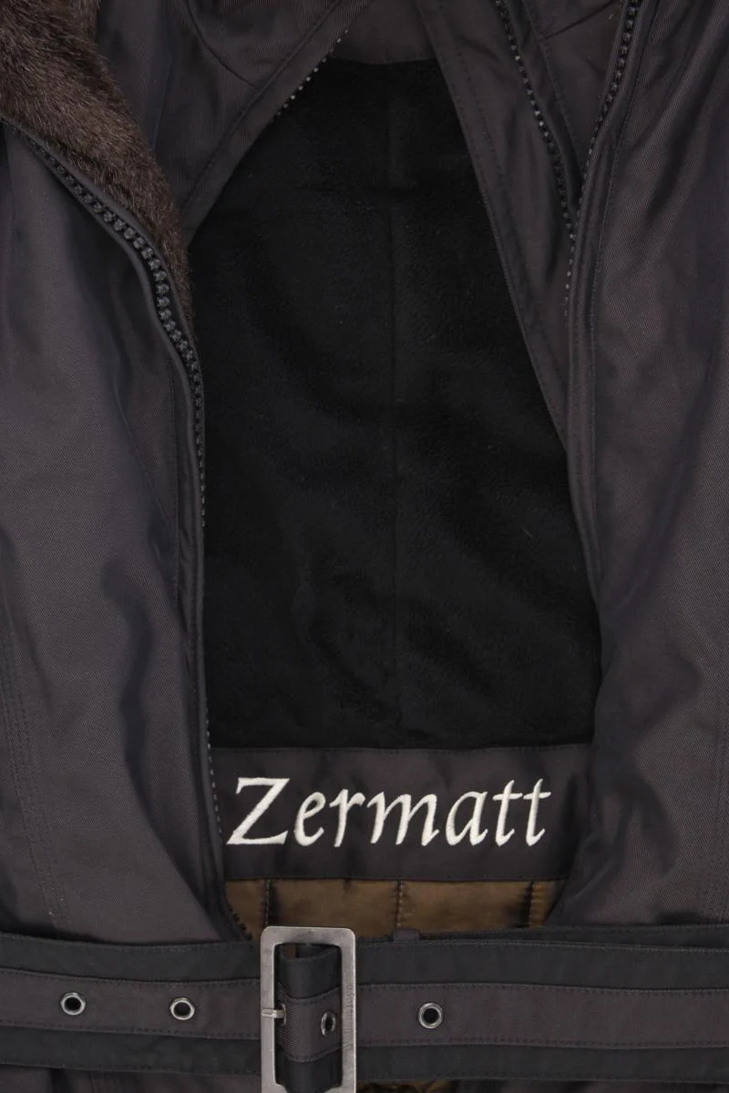Wellensteyn Jacke Modell Zermatt Gr. S mit Gürtel braun aus Polyamid