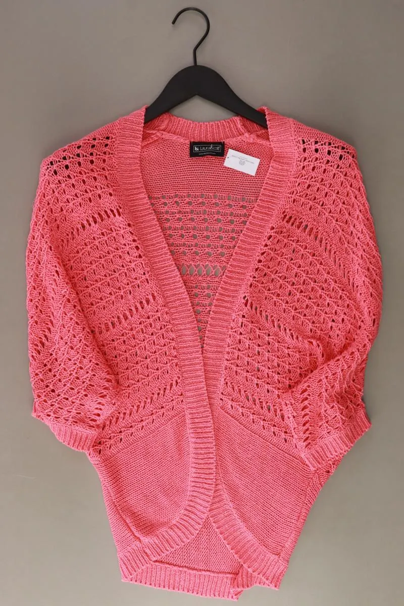 Laura Scott Strickjacke Gr. 32/34 3/4 Ärmel pink aus Polyacryl