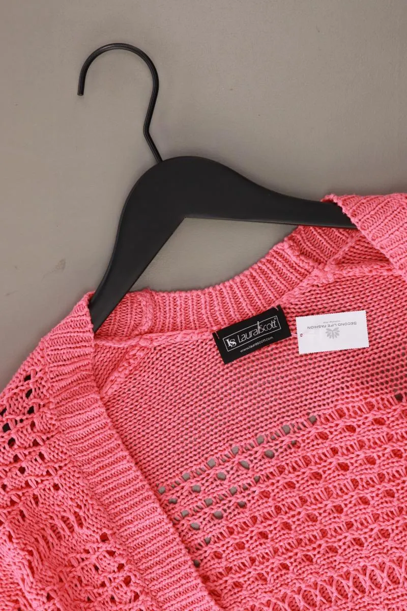Laura Scott Strickjacke Gr. 32/34 3/4 Ärmel pink aus Polyacryl