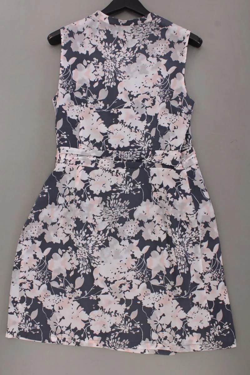 More&More Midikleid Gr. 40 mit Blumenmuster Ärmellos grau aus Polyester